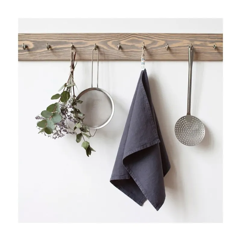 Ciemnoszara lniana ściereczka Linen Tales, 65x45 cm Bonami Cena promocyjna
