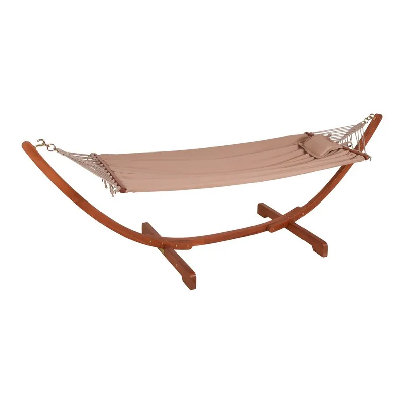 Hamak ogrodowy z konstrukcją z drewna eukaliptusowego Garden Pleasure Hammock Madeira Bonami Najlepsza cena