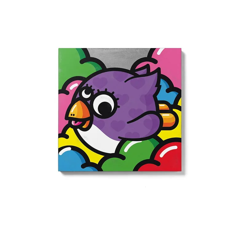 Szybka dostawa Betonowy obraz Lyon Béton Volante Violette, 50x50 cm Bonami