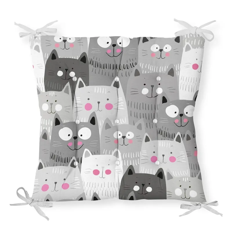 Wyjątkowa oferta Poduszka na krzesło Minimalist Cushion Covers Gray Cats, 40x40 cm Bonami