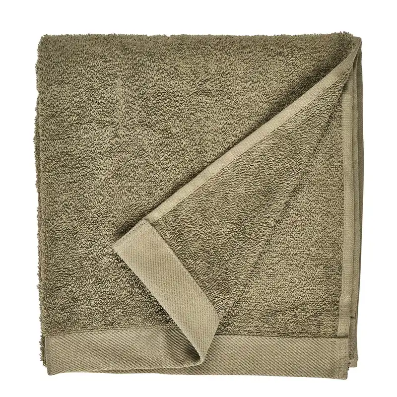 Oliwkowy ręcznik z bawełny frotte Södahl, 100x50 cm Bonami Ostatnia szansa