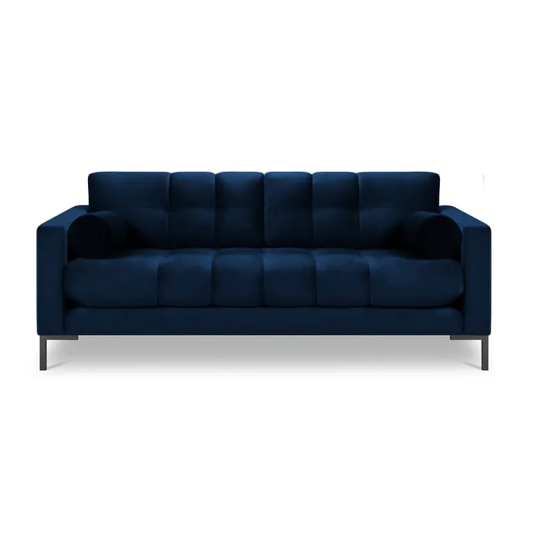 Dodaj do koszyka Ciemnoniebieska aksamitna sofa Cosmopolitan Design Bali Bonami