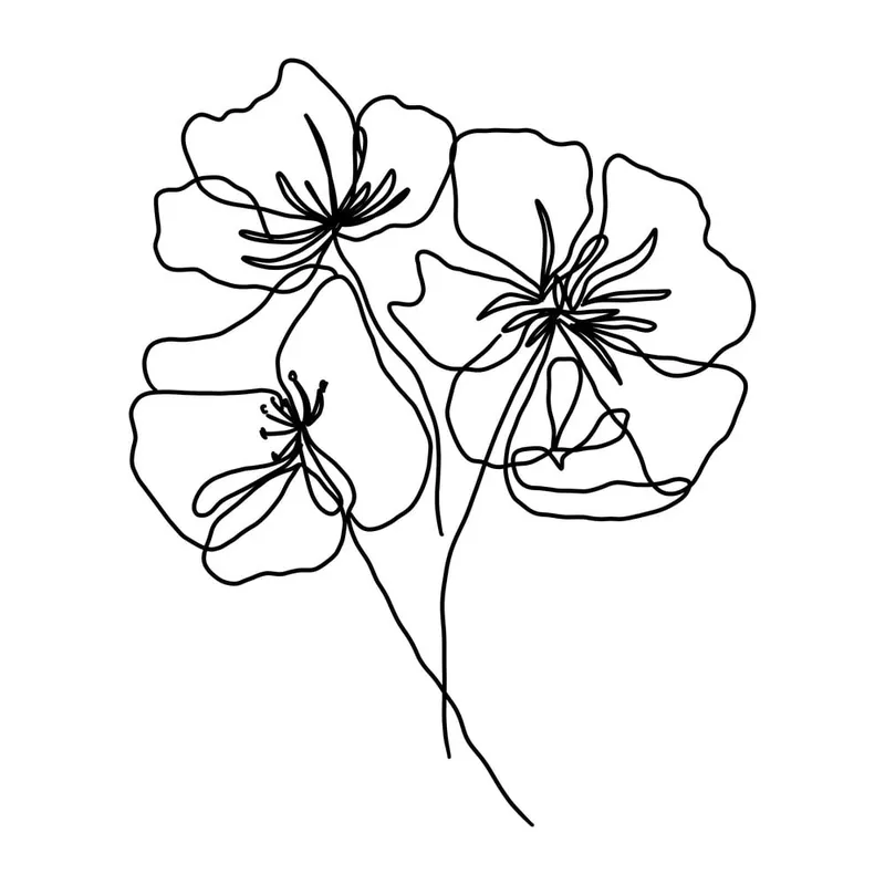 Popularny Plakat 29x41 cm Black Poppy – Veronika Boulová Bonami