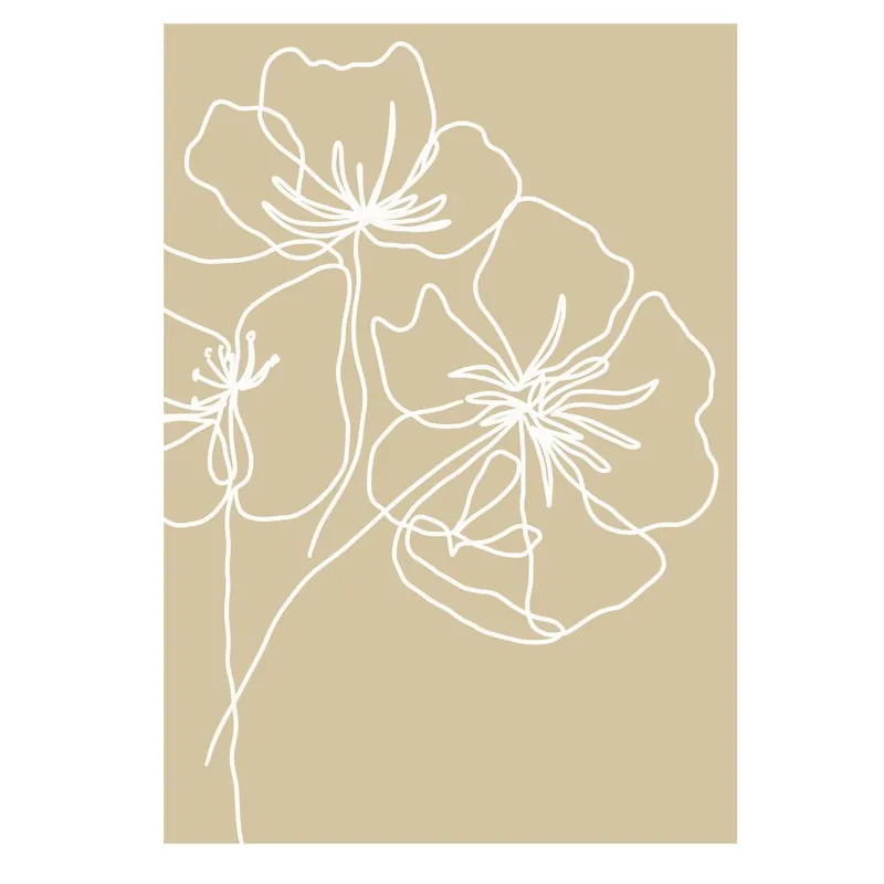 Plakat 29x41 cm White Poppy – Veronika Boulová Bonami Super okazja