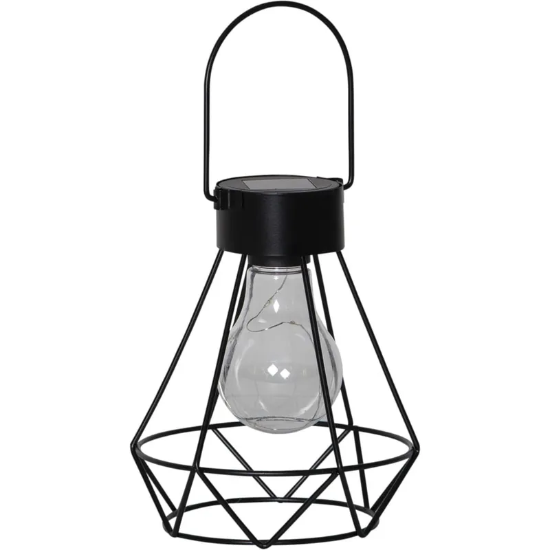 Czarny lampion LED Star Trading Eddy, wys. 15,5 cm Bonami Bestseller