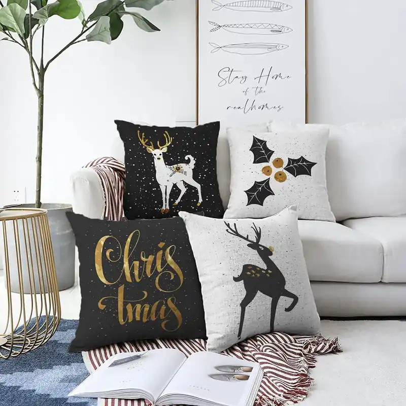 Łatwy zwrot Zestaw 4 poszewek na poduszki Minimalist Cushion Covers Christmas, 55x55 cm Bonami