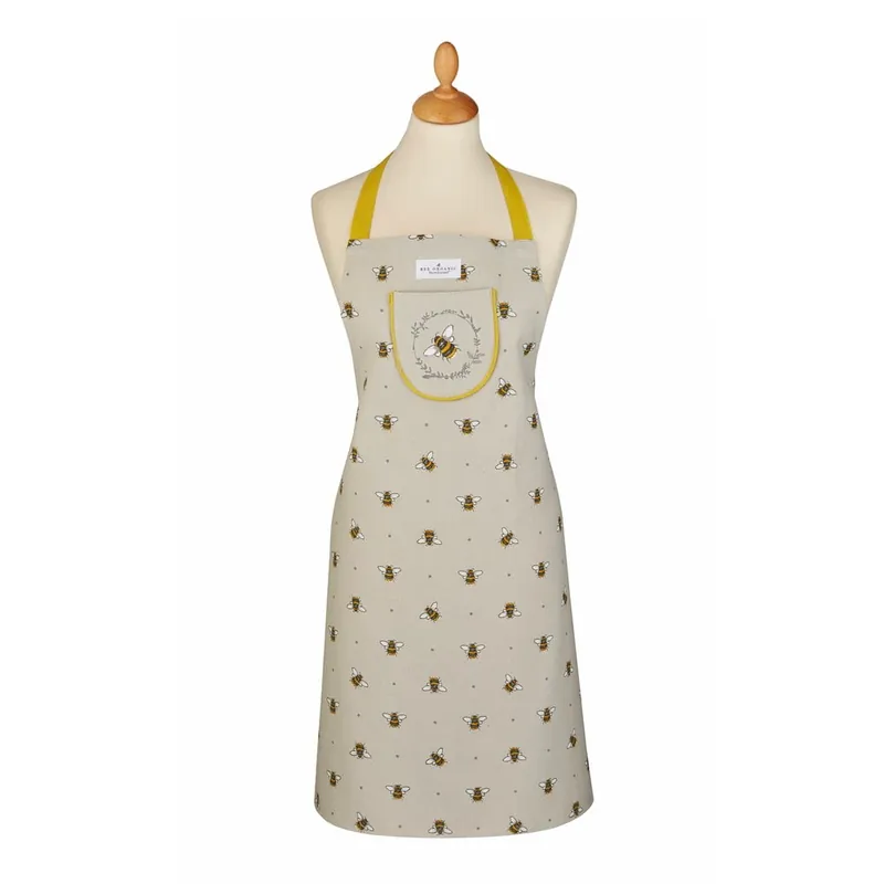 Hit sprzedaży Beżowo-żółty bawełniany fartuch Cooksmart ® Bumble Bees Bonami