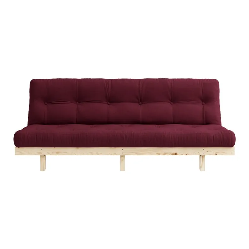 Wyprzedaż Sofa rozkładana Karup Design Lean Raw Bordeaux Bonami