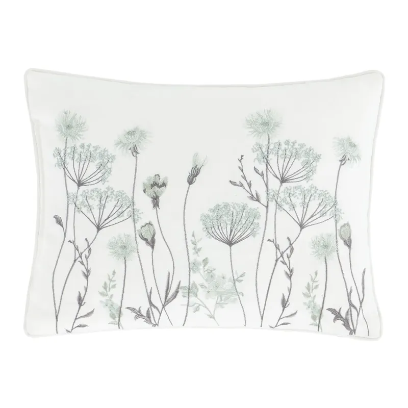 Niska cena Biało-zielona poduszka Catherine Lansfield Meadowsweet Floral, 30x40 cm Bonami