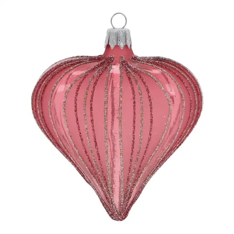 Oferta czasowa Szklane ręcznie dmuchane ozdoby świąteczne zestaw 3 szt. 9 cm Heart – Ego Dekor Bonami