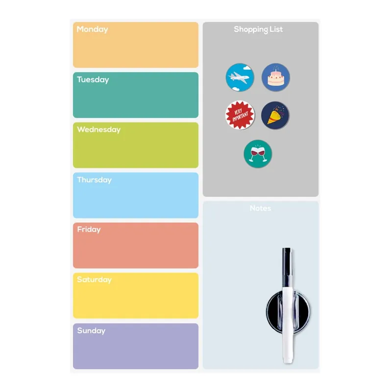 Ekspresowa dostawa Magnetyczna tablica 30x42 cm Week Planner – Balvi Bonami