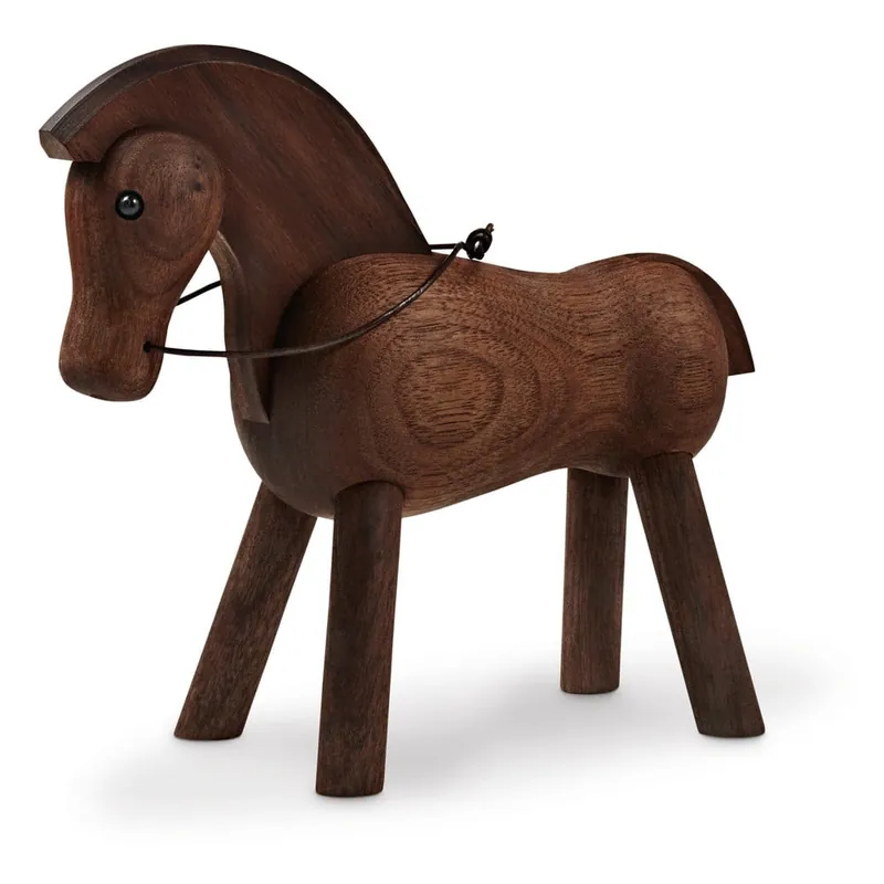Najlepsza cena Figurka z litego drewna orzechowego Kay Bojesen Denmark Horse Bonami