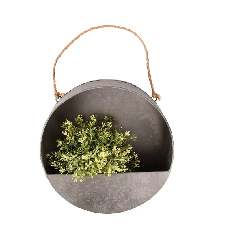 Ekspresowa dostawa Szara doniczka ścienna Esschert Design, ø 30 cm Bonami