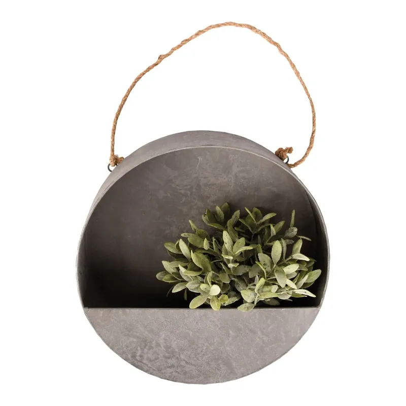 Oferta czasowa Szara doniczka ścienna Esschert Design, ø 35 cm Bonami