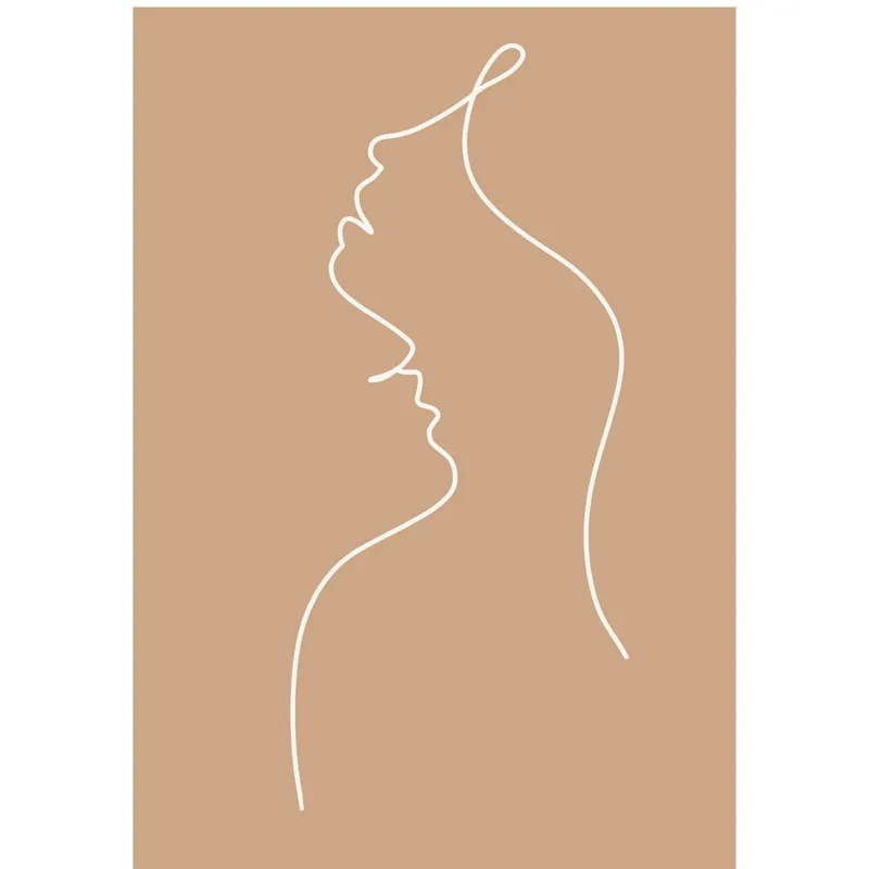Hit sprzedaży Plakat 29x41 cm Lovers Line Art – Veronika Boulová Bonami