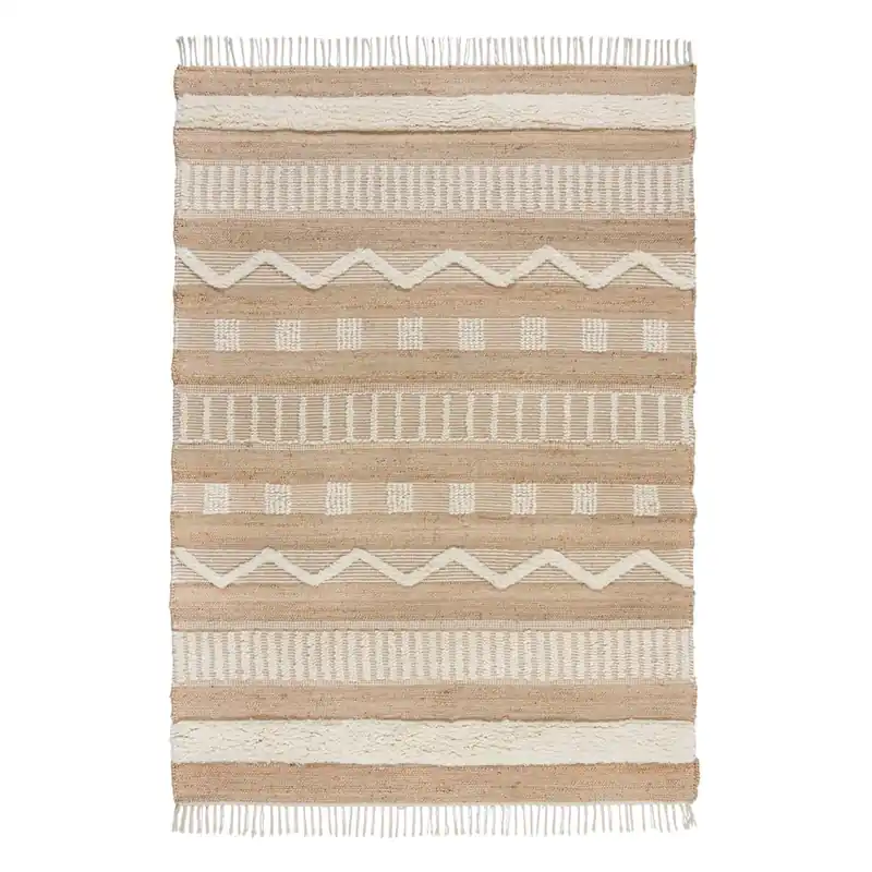Beżowy dywan z juty Flair Rugs Medina, 120x170 cm Bonami Bezpieczne zakupy