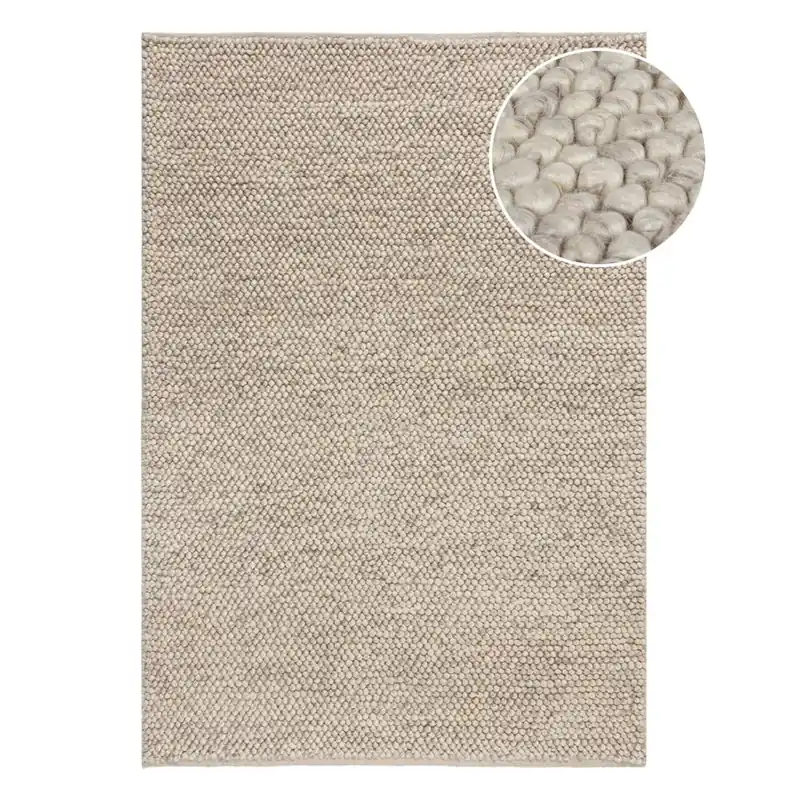 Bestseller Jasnoszary dywan z mieszanki wełny tkany ręcznie 80x150 cm Minerals – Flair Rugs Bonami
