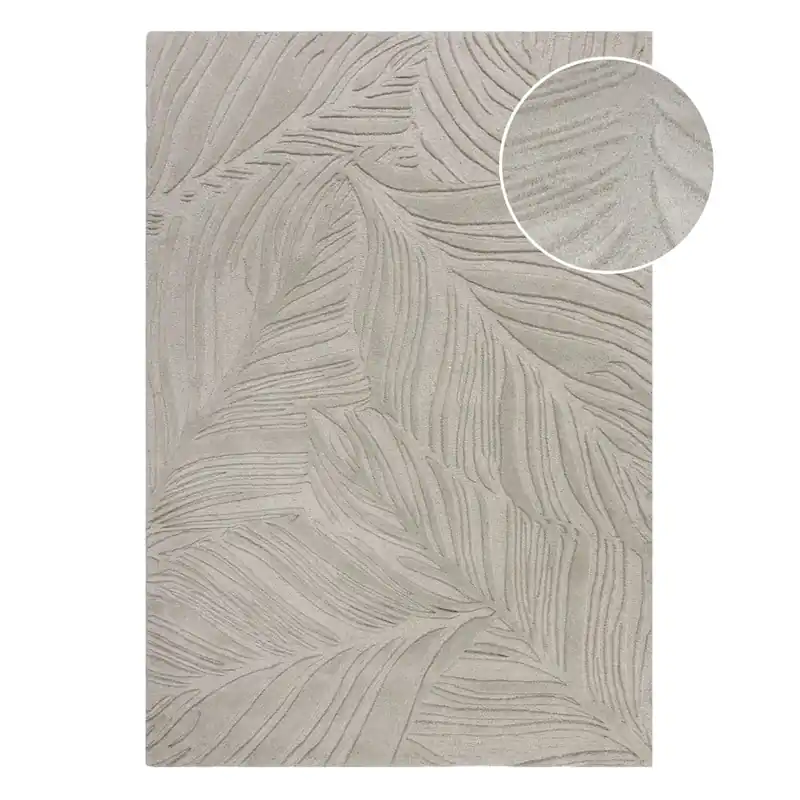 Szybka wysyłka Szary dywan wełniany Flair Rugs Lino Leaf, 120x170 cm Bonami