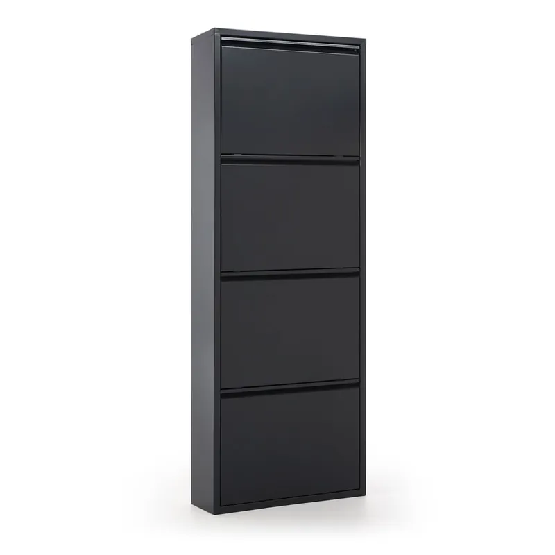 Antracytowa metalowa uchylna szafka na buty 50x136x15 cm Ode – Kave Home Bonami Najlepsza cena