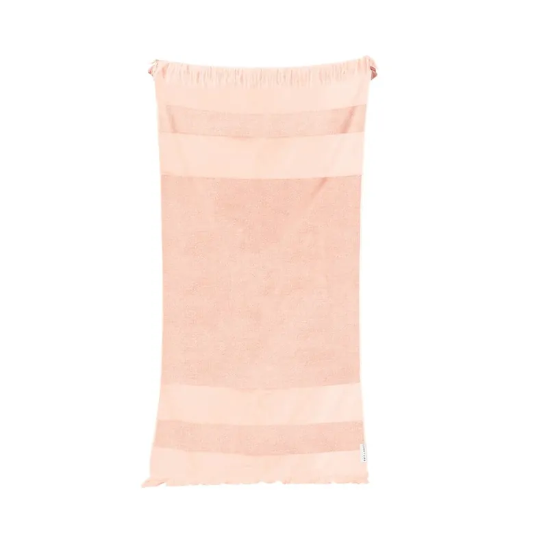 Wybór klientów Różowy bawełniany ręcznik plażowy Sunnylife Summer Stripe, 175x90 cm Bonami