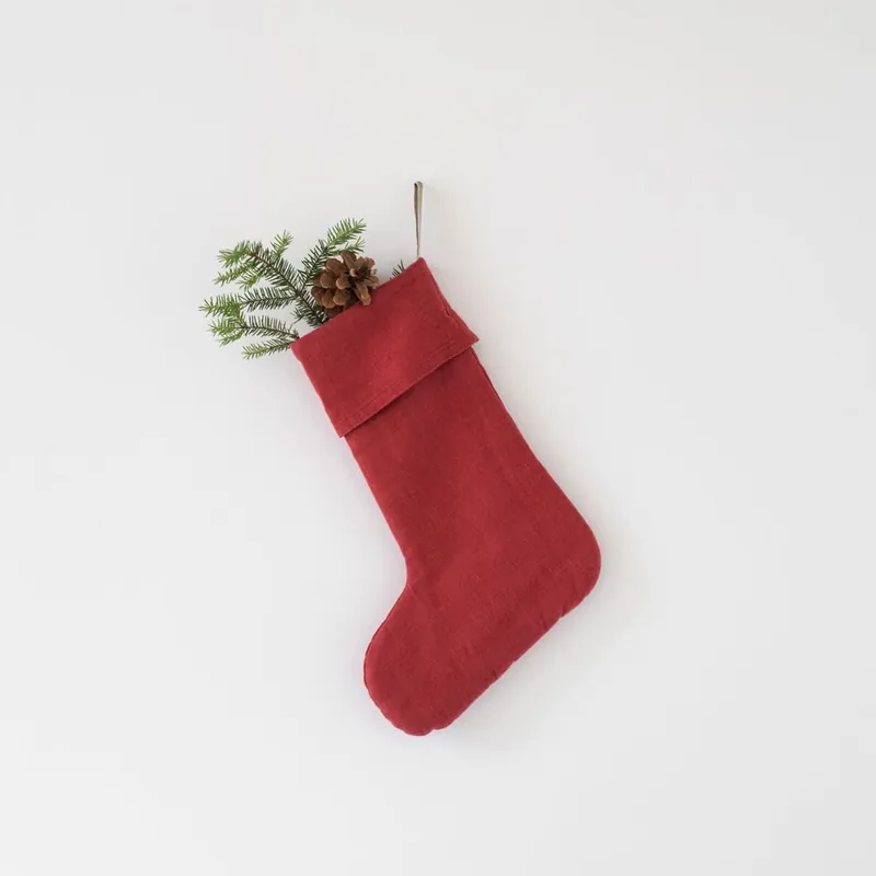 Tekstylna pończocha świąteczna Red Pear – Linen Tales Bonami Nowość