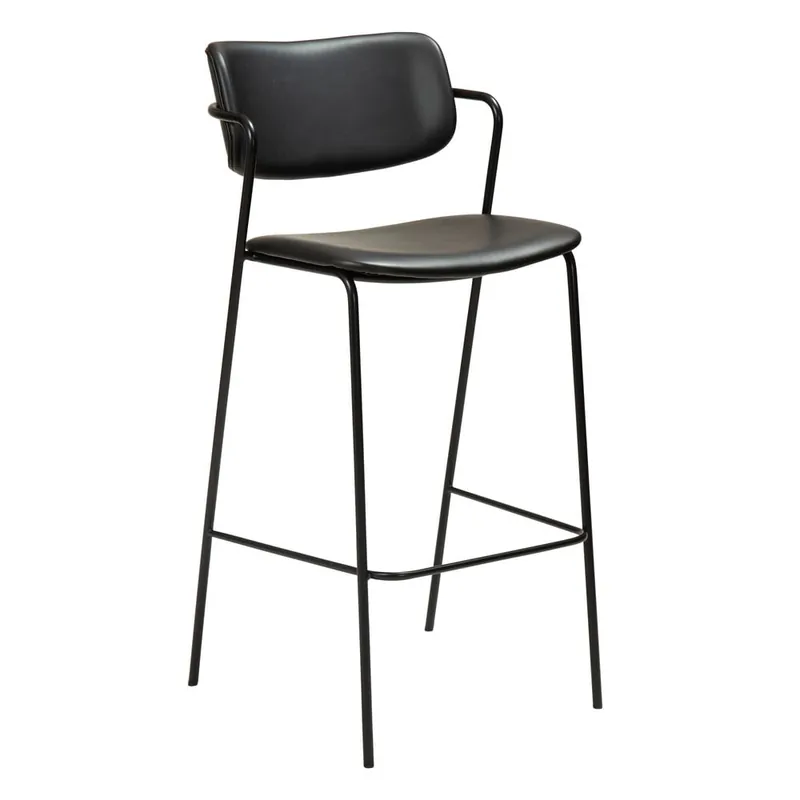 Czarny hoker z imitacji skóry DAN-FORM Denmark Zed, wys. 107 cm Bonami Kup teraz