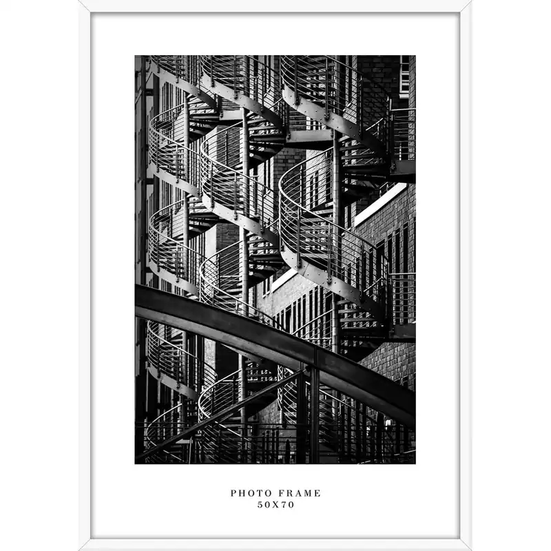 Ekspresowa dostawa Biała ramka ścienna Styler Floryda, 53x73 cm Bonami