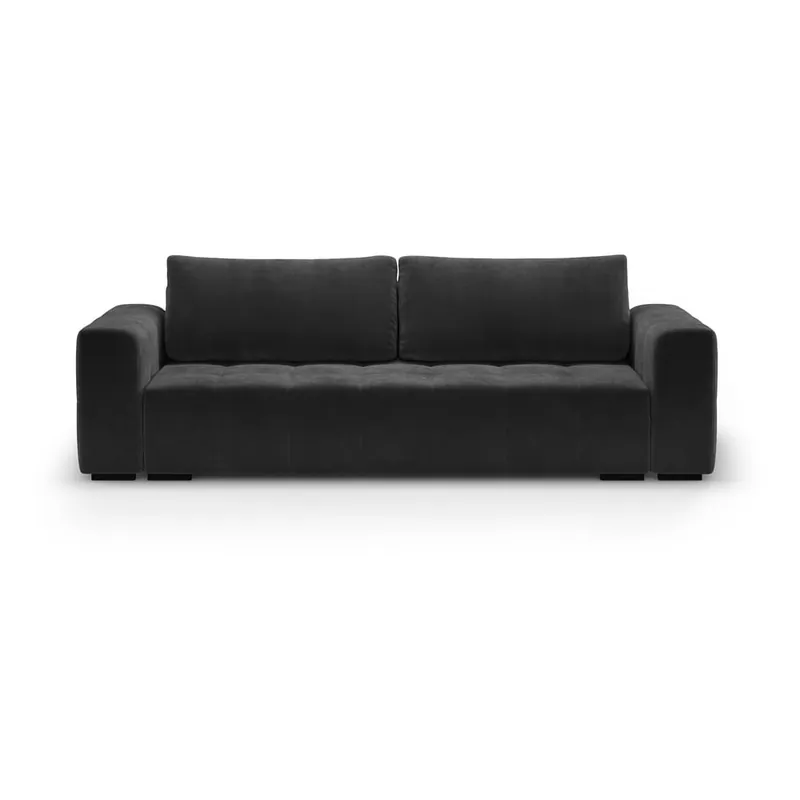 Ciemnoszara aksamitna rozkładana sofa Milo Casa Luca Bonami Wyprzedaż