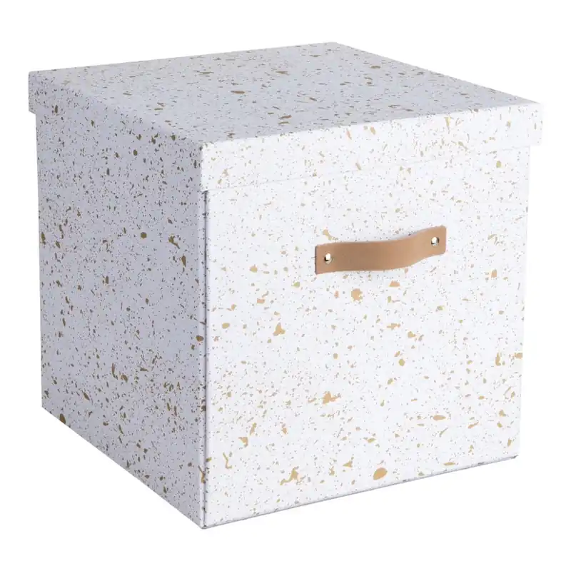 Pudełko w biało-złotym kolorze Bigso Box of Sweden Logan Bonami Wyprzedaż
