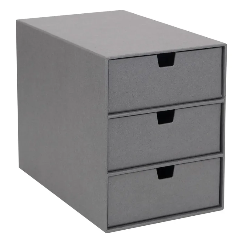 Bezpieczna płatność Szary organizer z 3 szufladkami Bigso Box of Sweden Ingrid Bonami