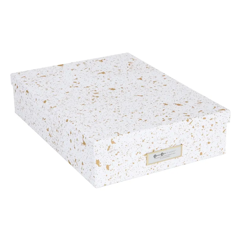 Oferta czasowa Pudełko w biało-złotym kolorze Bigso Box of Sweden Oskar Bonami