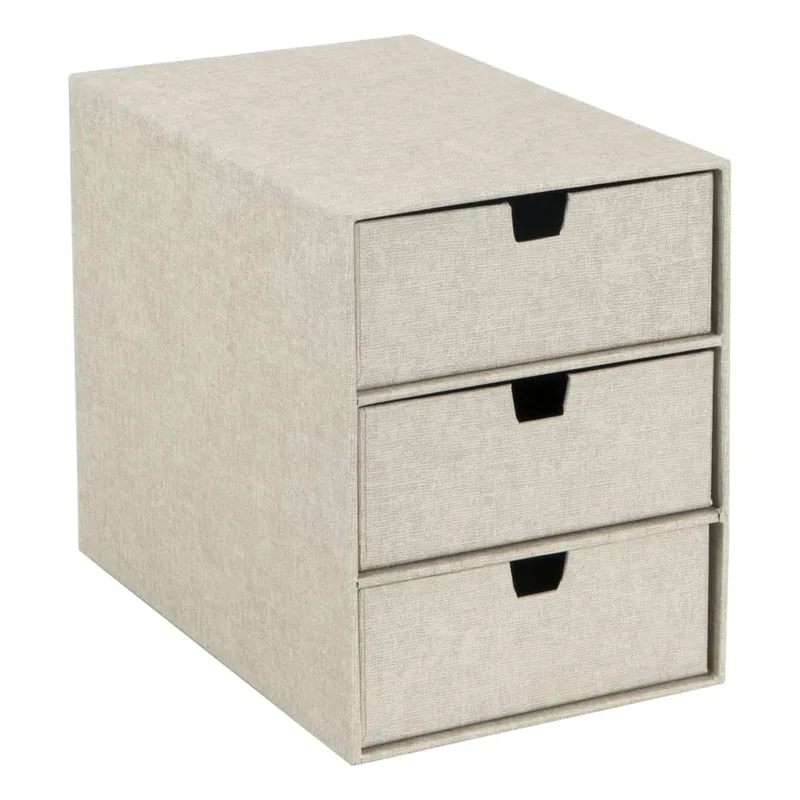 Beżowy organizer z 3 szufladkami Bigso Box of Sweden Ingrid Bonami Oferta