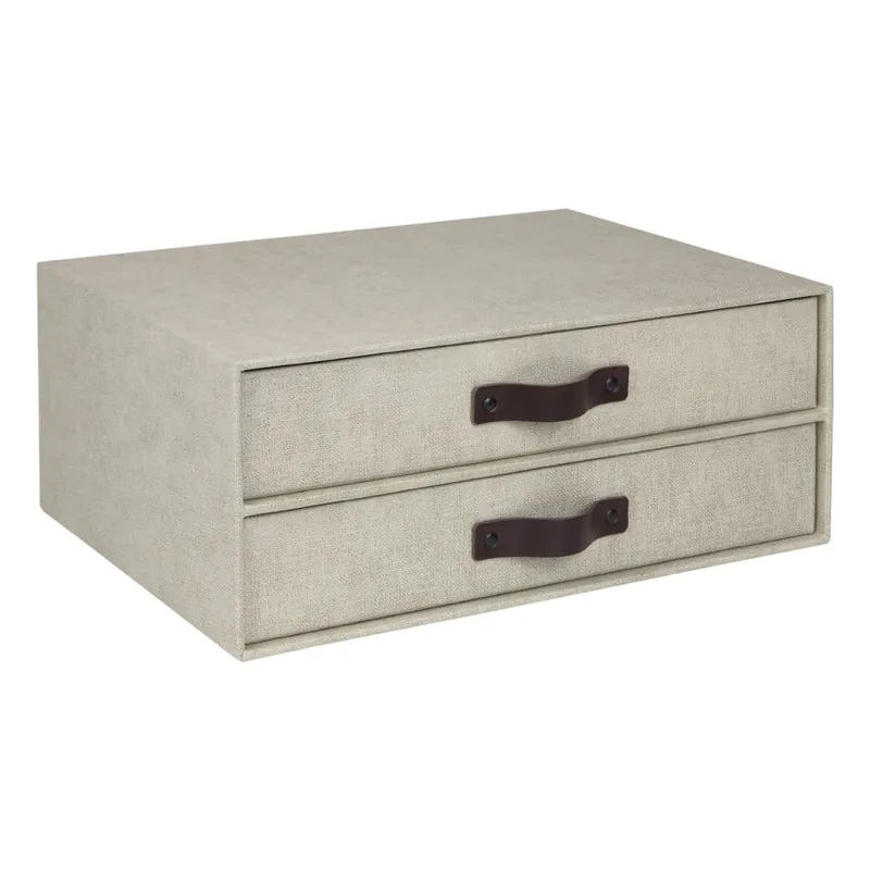 Wybór klientów Beżowy organizer z 2 szufladkami Bigso Box of Sweden Birger Bonami