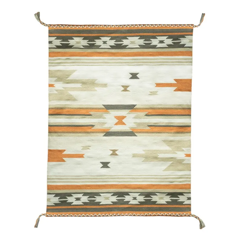 Dwustronny zewnętrzny dywan z tworzywa z recyklingu Green Decore Aztec, 90x150 cm Bonami Ostatnia szansa