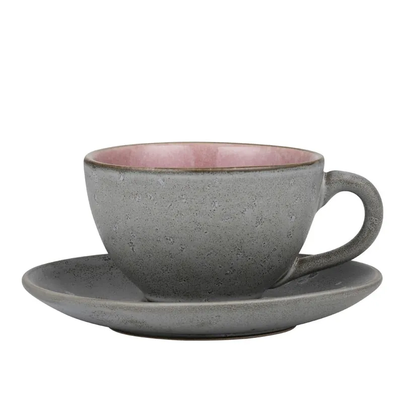 Różowa/szara filiżanka do cappuccino ceramiczna 240 ml Gastro Grey/Light Pink – Bitz Bonami Wybór klientów
