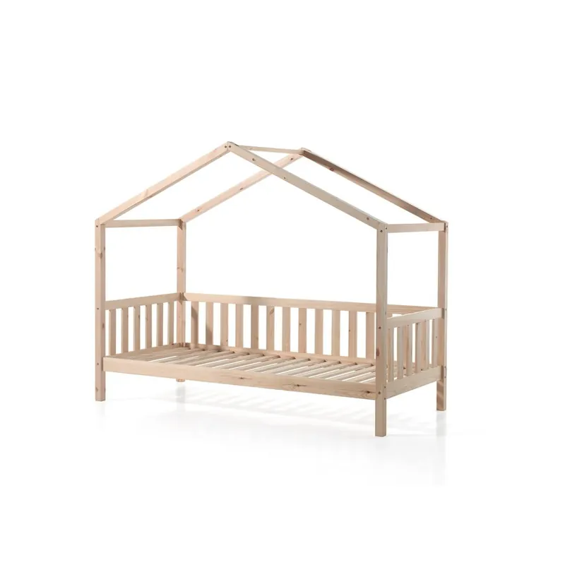 Dziecięce łóżko w kształcie domku z drewna sosnowego Vipack Dallas, 90x200 cm Bonami Hit cenowy