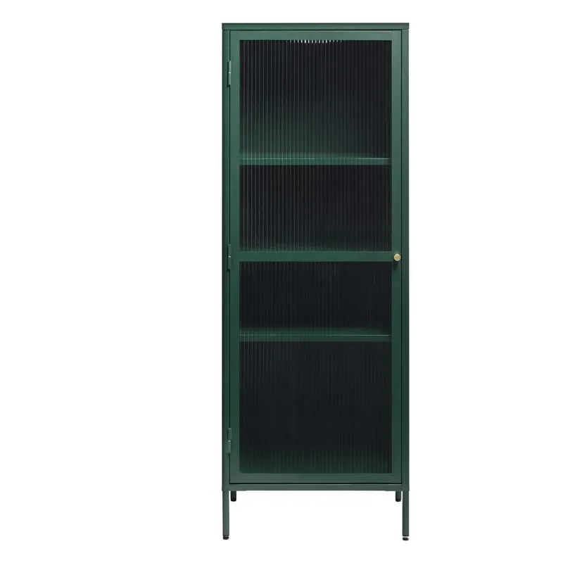 Zielona metalowa witryna Unique Furniture Bronco, wys. 160 cm Bonami Oferta czasowa