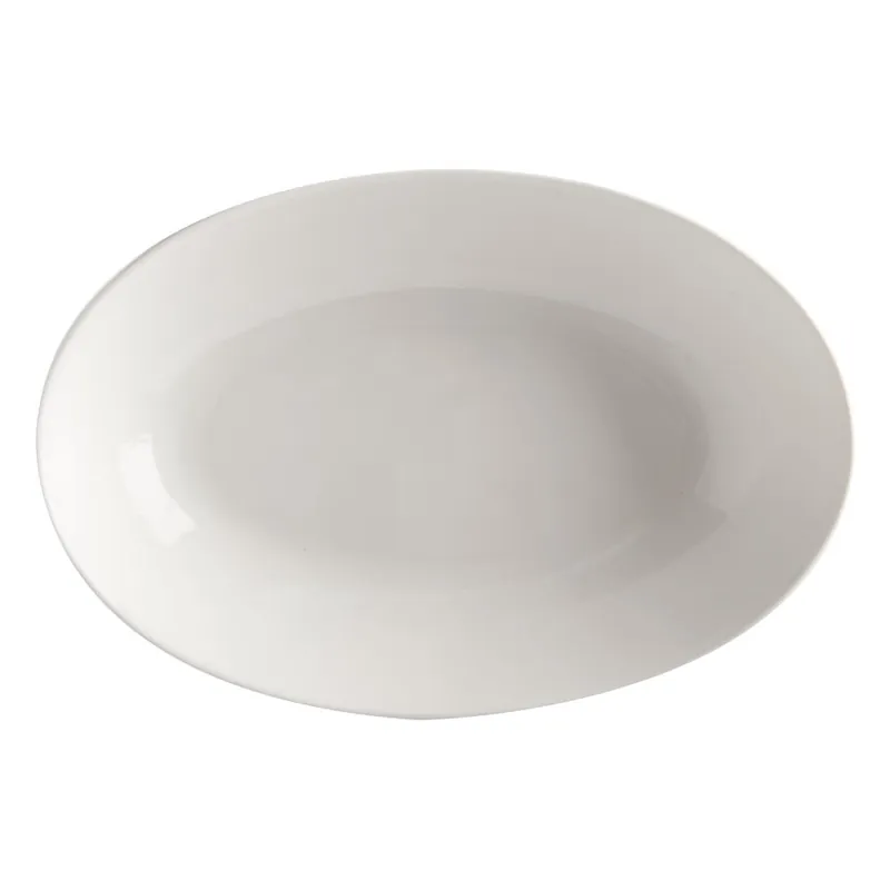 Biały porcelanowy głęboki talerz Maxwell & Williams Basic, 25x17 cm Bonami Bezpieczna płatność