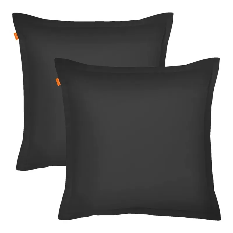 Zniżka Zestaw 2 czarnych poszewek na poduszki HF Living Basic, 60x60 cm Bonami