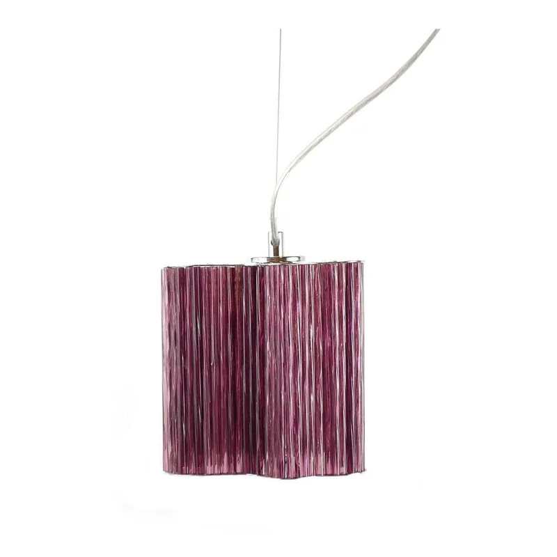Oferta limitowana Lampa wisząca Ferro Cristal Purple Single Bonami