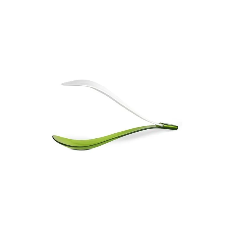 Oferta limitowana Zielono-białe sztućce do sałatek Vialli Design Bonami