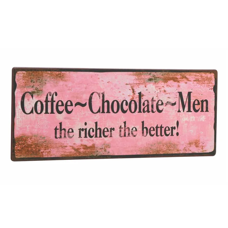 Do wyczerpania zapasów Tablica Coffee-Chocolate-Men, 31x13 cm Bonami