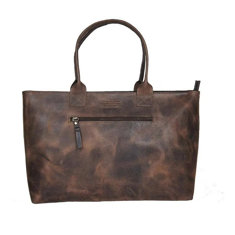 Hit sprzedaży Ciemnobrązowa skórzana torebka vintage O My Bag Madam Rose Bonami