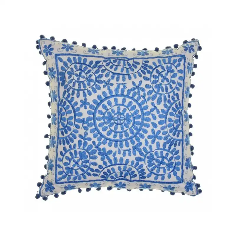 Super okazja Wyszywana poduszka Bombay Duck Souk Blue, 40x40 cm Bonami