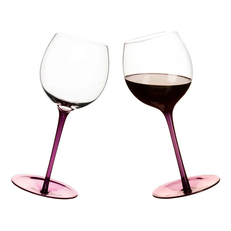 Niska cena Fioletowe bujające się kieliszki do wina Sagaform Rocking Glass Bonami