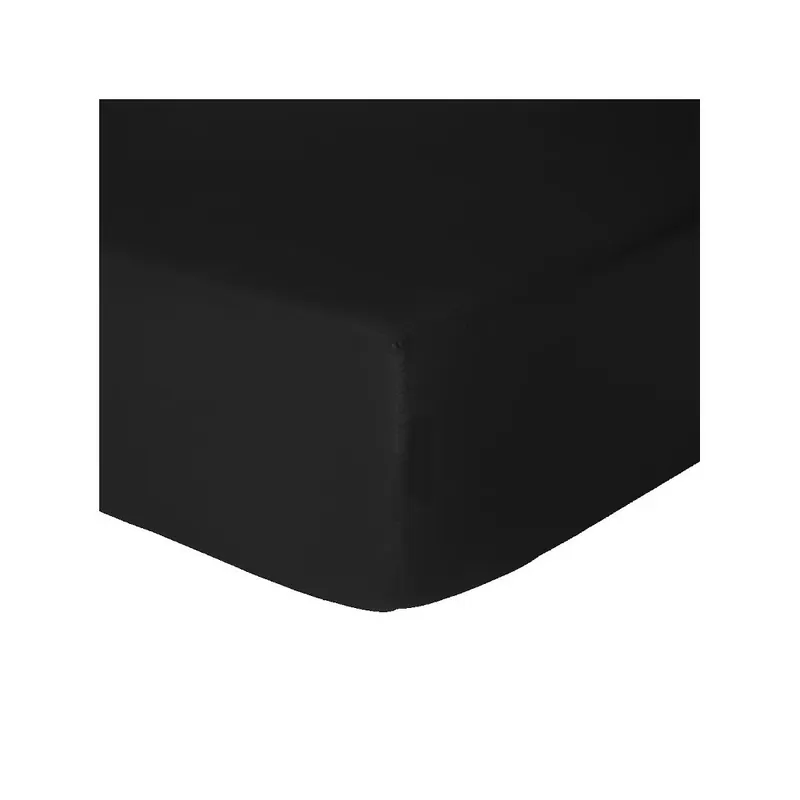 Bezpieczna płatność Prześcieradło z gumką Let‘s Home Black 140x200 cm Bonami