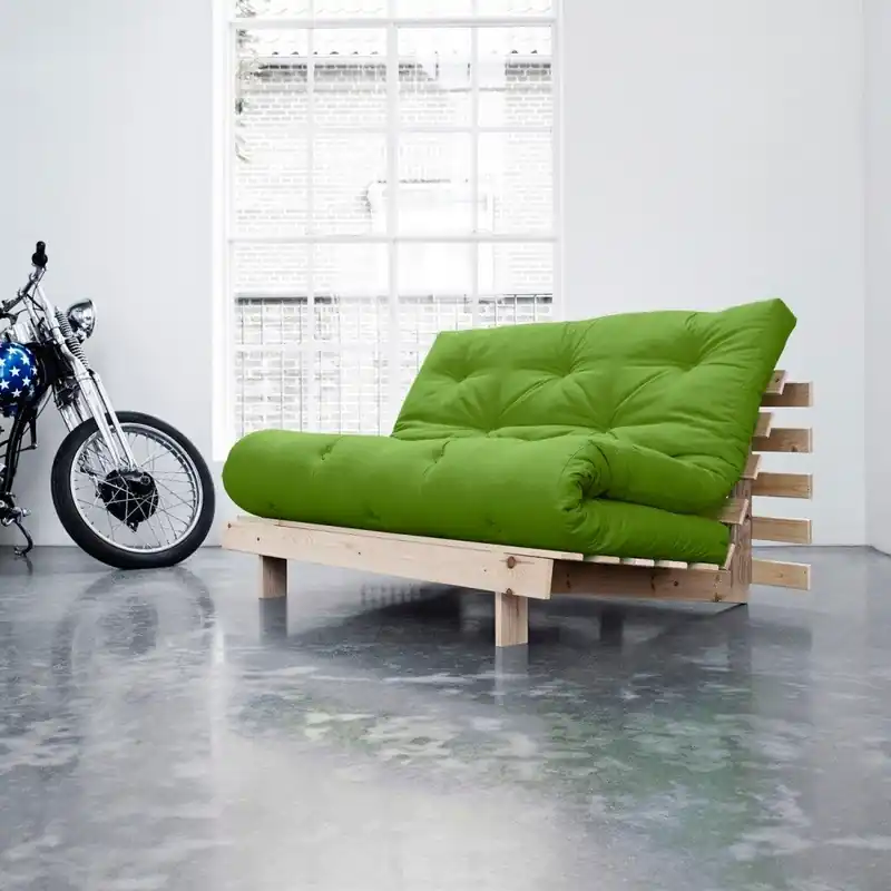Sofa rozkładana Karup Roots Raw/Lime Bonami Zamów dziś