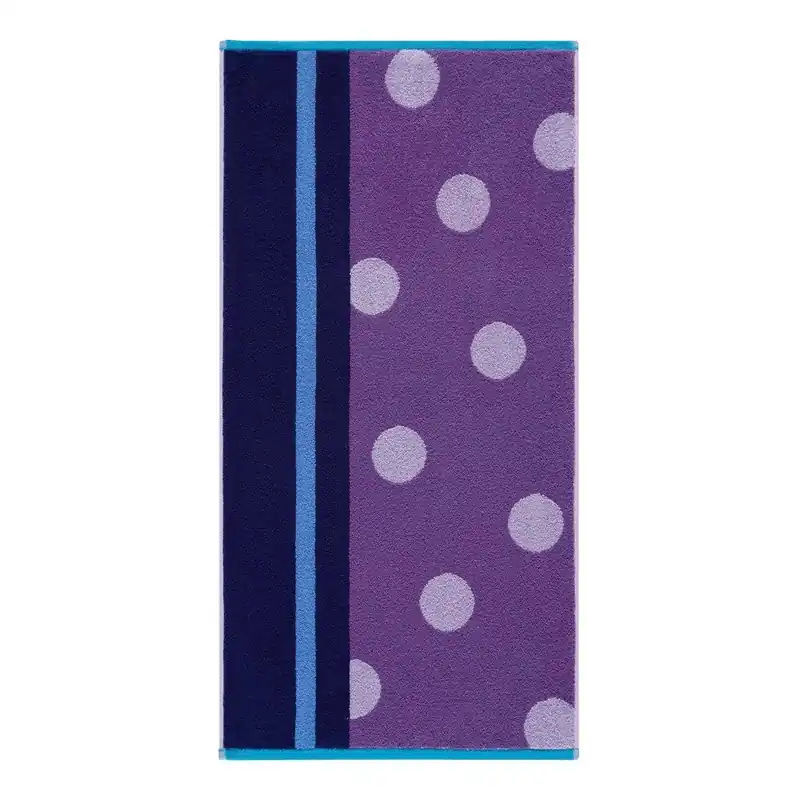 Łatwy zwrot Ręcznik Punkte Purple, 70x140 cm Bonami