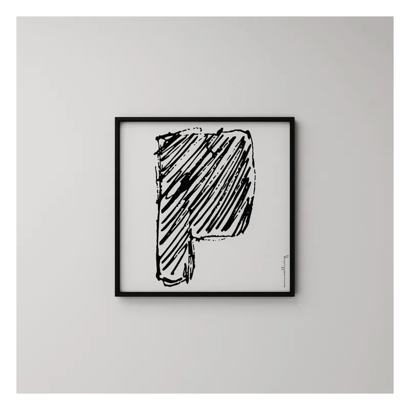 Nowość Plakat Litera P, 50x50 cm Bonami