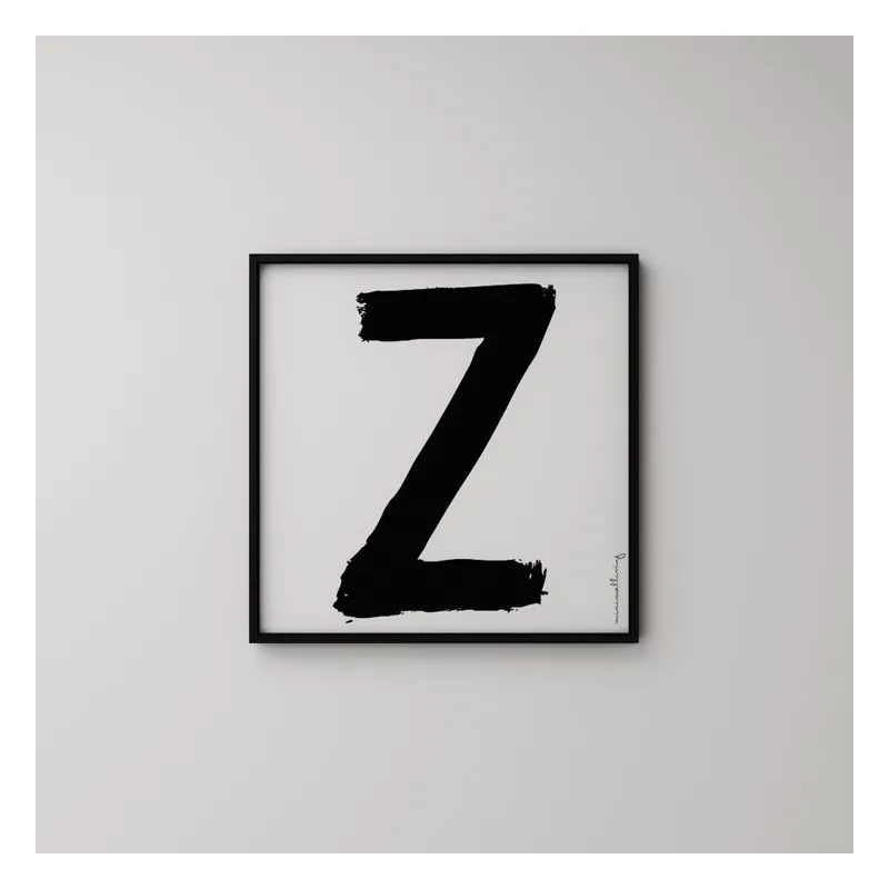 Nowy Plakat Litera Z, 50x50 cm Bonami